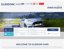 Tablet Screenshot of gliddoncars.com